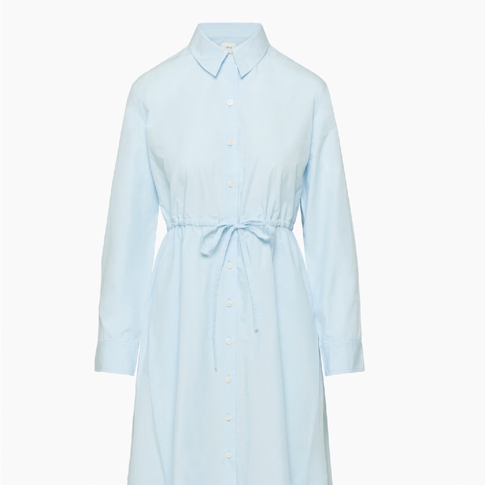 Wilfred Light Blue Poplin Shirt Dress